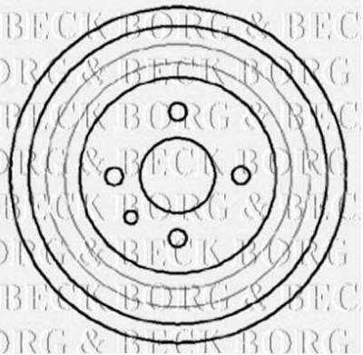 BORG & BECK bbr7041 -  Тормозной барабан